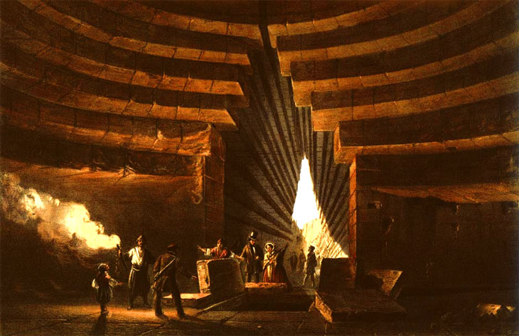 Внутренний вид кургана Куль-Оба, худ. К.Боссоли