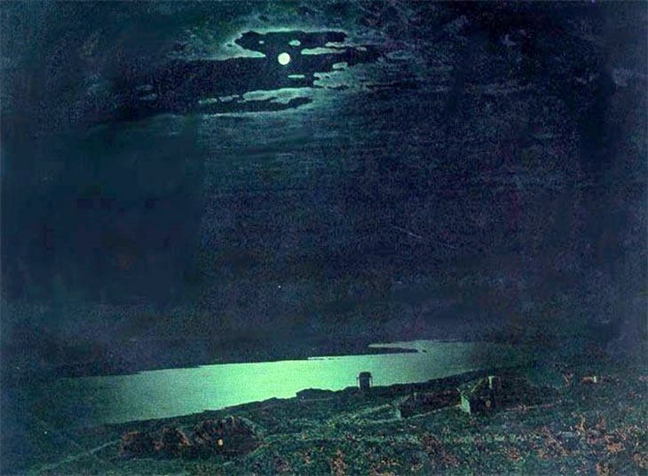 Лунная ночь на Днепре, худ. А.Куинджи